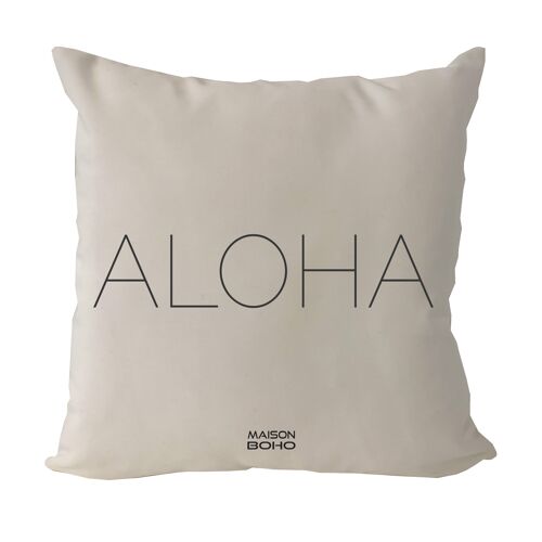 Maison Boho Cushion with filling Aloha White