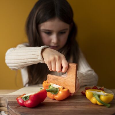 Cuchillo Montessori para niños | cuchillo de madera para niños Navidades