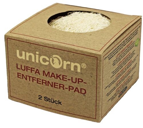unicorn® Luffa Make-up entferner Pad, 2 Stk