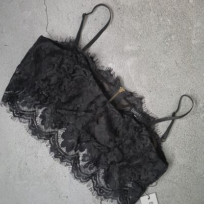 SAMPLE SALE | The Lace Bralette - M - Black