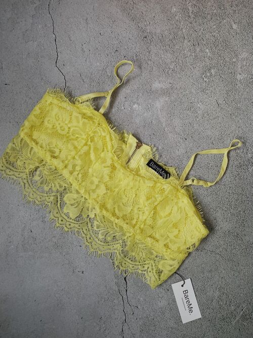 SAMPLE SALE | The Lace Bralette - S - Yellow