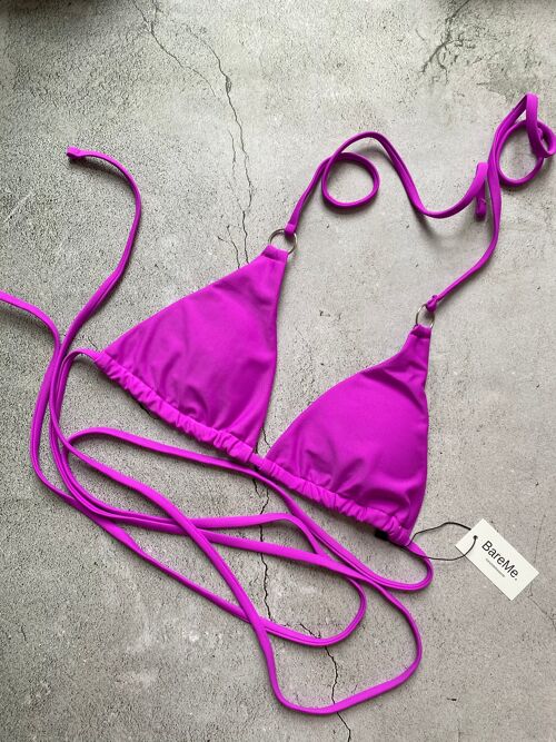 The Tie Me Up Bikini Top , i-lilac-you Purple