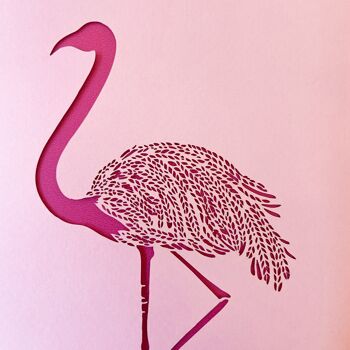 Carte d'anniversaire Flamingo, carte d'amant Flamingo 2