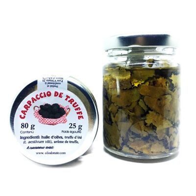 Carpaccio de Truffe Noire récoltée dans le Piémont 80g