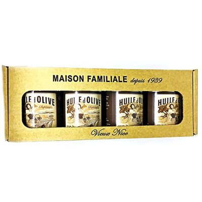 Coffret "Dégustation Huiles d'Olive" (4x100ml)