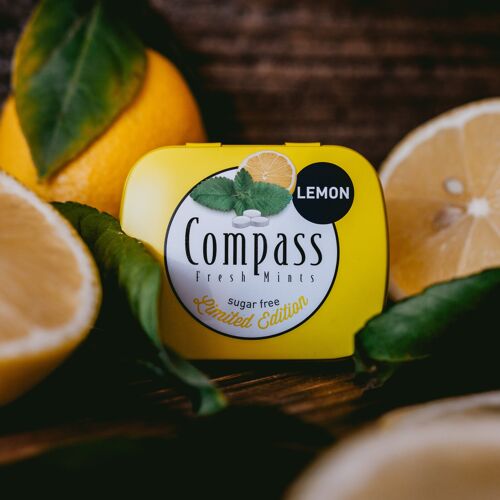 Atemerfrischungspastillen – Compass Mints – Lemon 14g - Zuckerfrei