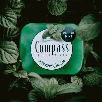 Pastillas para refrescar el aliento – Compass Mints – Menta 14 g - Sin azúcar