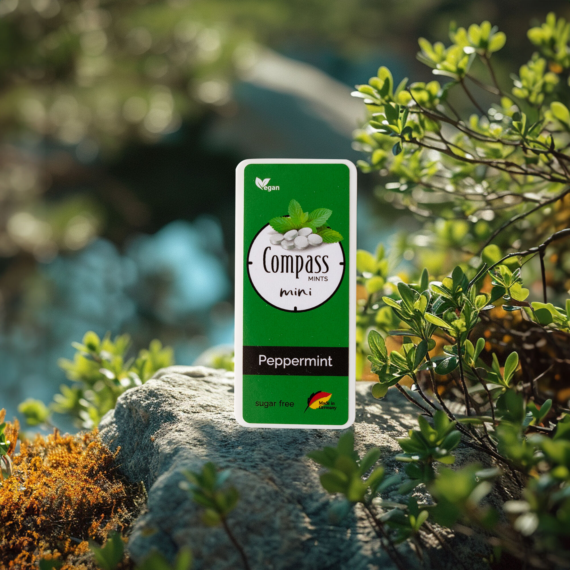 Atemerfrischungspastillen – Compass mini – Peppermint 7g - Zuckerfrei