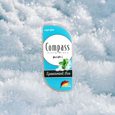 Breath freshener pastilles – Compass mini – Spearmint 7g - Sugar free