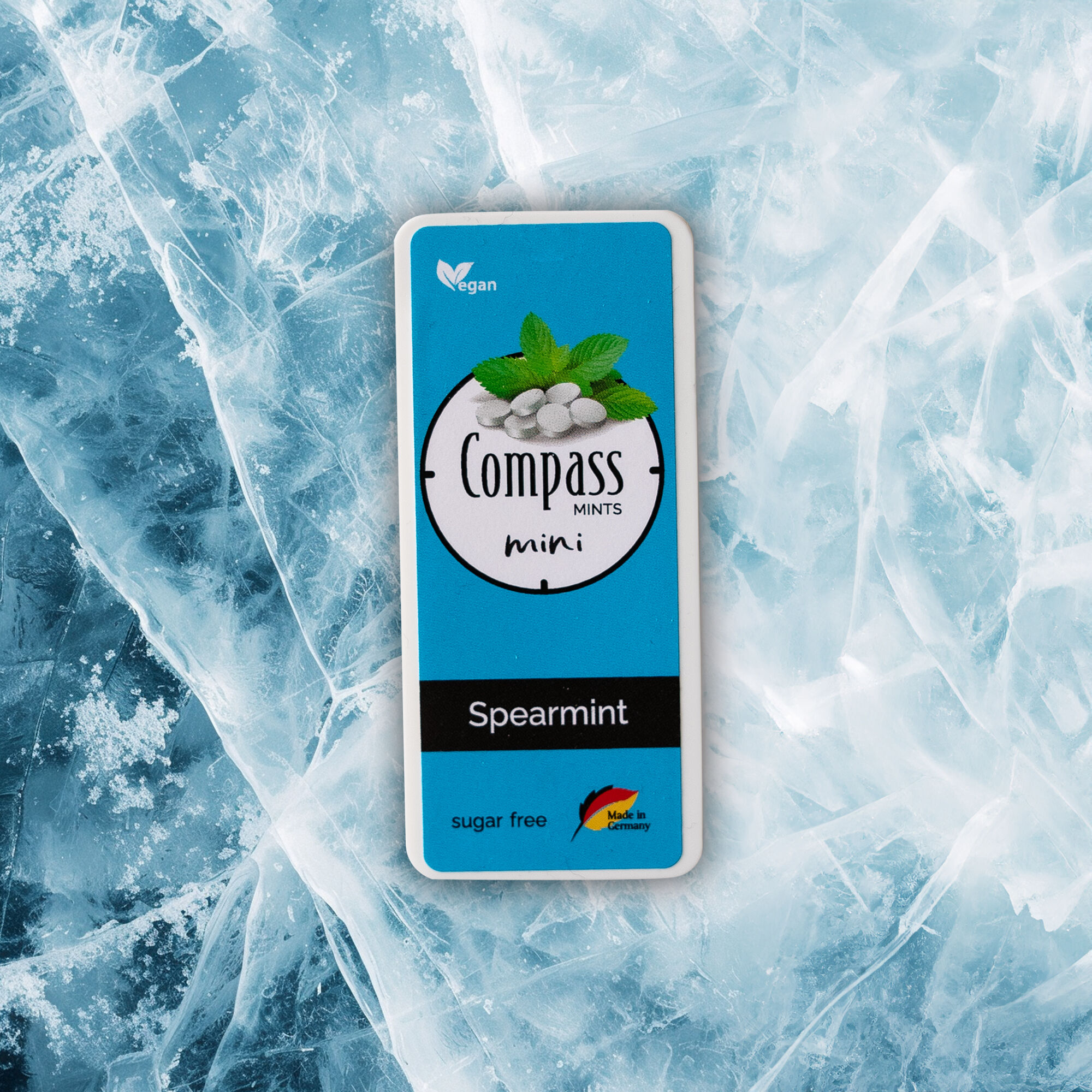 Atemerfrischungspastillen – Compass mini – Spearmint 7g - Zuckerfrei