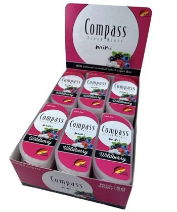 Pastilles rafraîchissantes pour l'haleine – Compass mini – Wildberry 7g - sans sucre 2