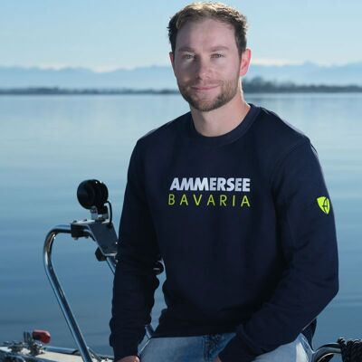 Unisex-Sweatshirt Bio-Baumwolle CT | Navy Lime