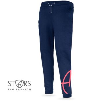 Pantalon de jogging pailleté coton bio CBa | Tropicstar marine 3