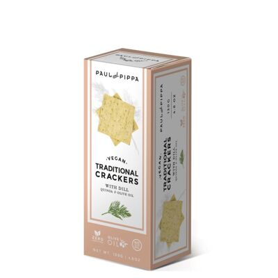 Paul & Pippa - Crackers végétaliens à l'aneth 130g