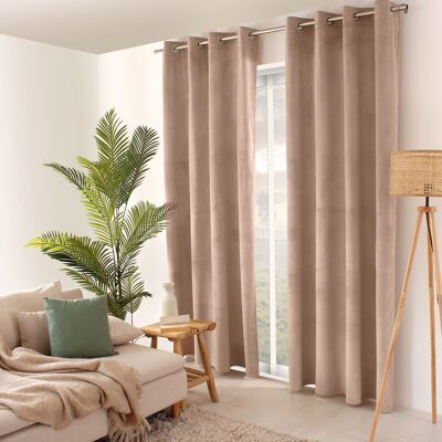 Natural velvet TEDDY curtain