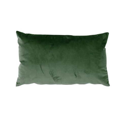 Coussin rectangulaire déhoussable, velours, 30x50cm, Vert Argile, Collection NOUNOURS