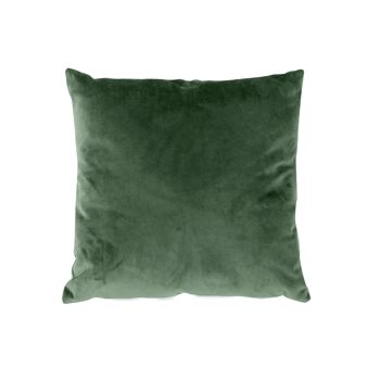 Coussin carré déhoussable, velours, 40x40cm, Vert Argile, Collection NOUNOURS 1