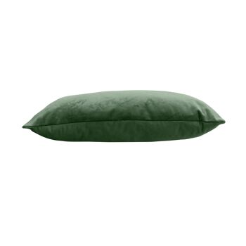 Coussin carré déhoussable, velours, 40x40cm, Vert Argile, Collection NOUNOURS 2