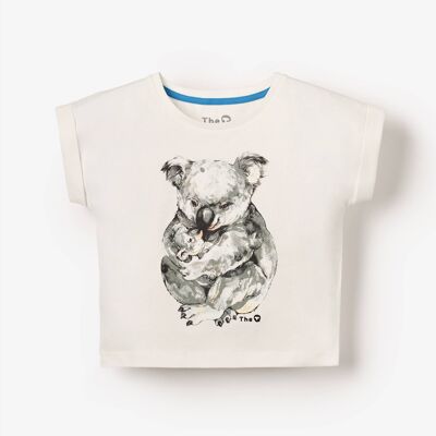 Bio-T-Shirt mit Flügelärmeln - Koala Cuddle