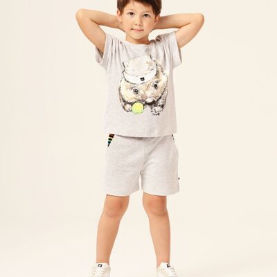 T-shirt con maniche ad aletta organica - Wombat Tennis