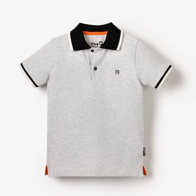Polo orgánico - Gris jaspeado