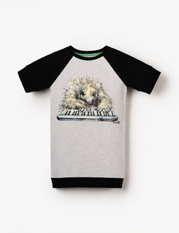 Tunique T-shirt bio - Echidna Pianist 1