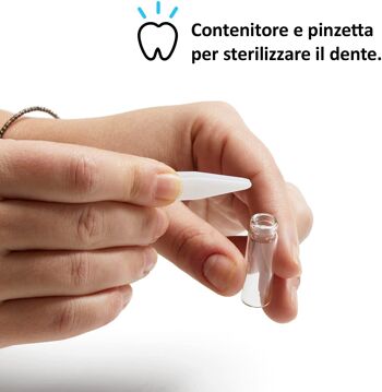(ITALIEN) Scatola porta dentini da Latte nascita cadeau - scatola in legno con pinzetta ebrillantini (bimbo) 4