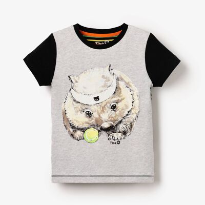Klassisches Bio-T-Shirt - Wombat Tennis