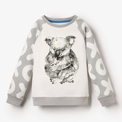 Organic LS Raglan Tee - Koala Cuddle