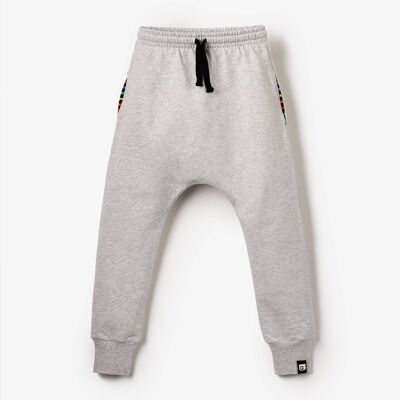 Organic Terry Joggers - Light Grey Marl