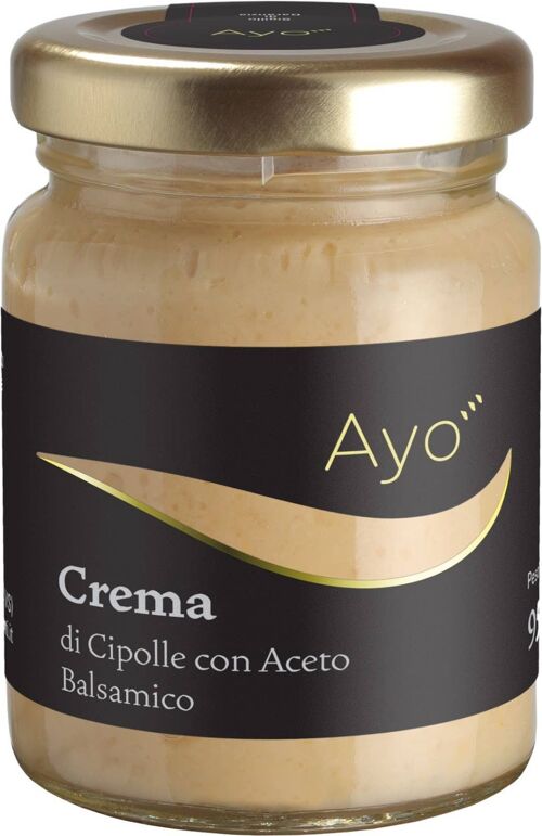 Crema di cipolle con aceto balsamico