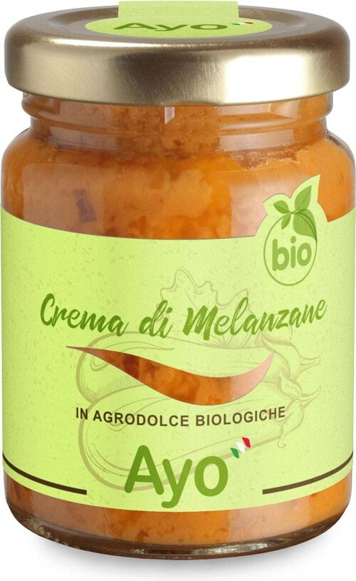 Crema di melanzane in agodolce biologico