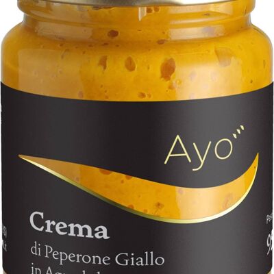 Crema di peperone giallo in agrodolce