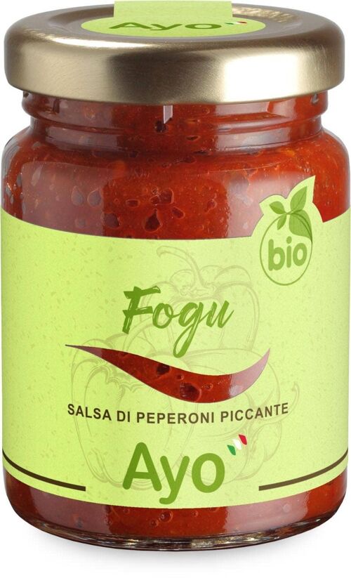 Fogu, salsa arrabbiata di peperone e peperoncino biologico