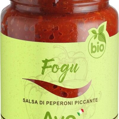 Fogu, salsa arrabbiata di peperone e peperoncino biologico