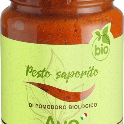 Tasty organic tomato pesto