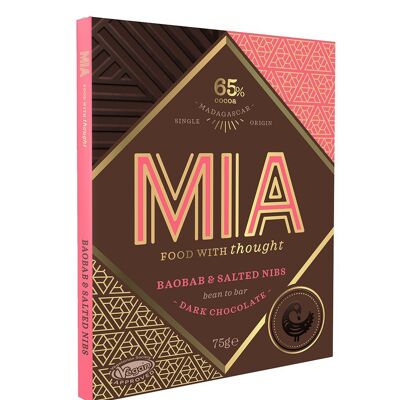 MIA Baobab & Gezouten Nibs 65%