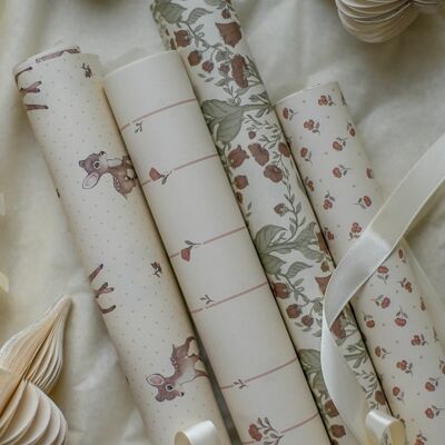 Wrapping & Craft Paper 4-pack Rusty Red