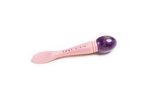 Eye massage & cream spatula- amethyst