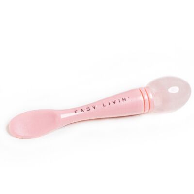 Eye massage & cream spatula- pink quartz