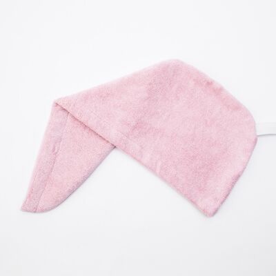 Asciugamano per capelli rosa