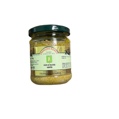 PASTA DE ACEITUNAS VERDES 180G