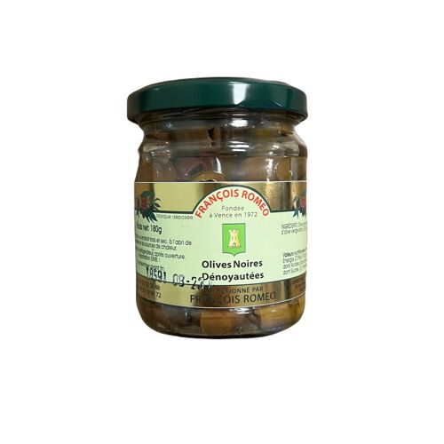 Olives noires denoyautees 180g