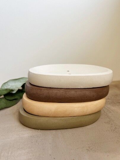 Oval soap dish (cacao brown)
