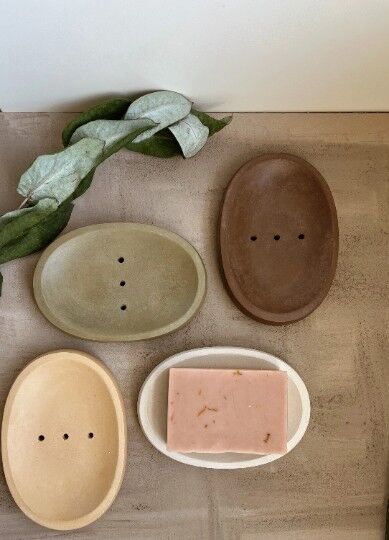 Oval soap dish (cacao brown)