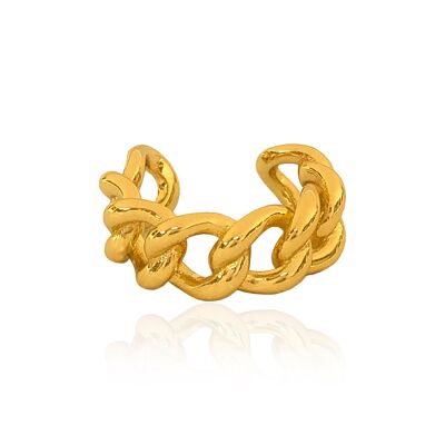 Chera cuban link ring gold