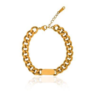 Signet cuban link bracelet