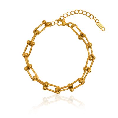 U-link bracelet gold