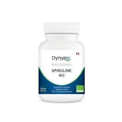 Französisches BIO-SPIRULINA 200 Tabletten mit 500 mg - Titration > 25 % Phycocyanin