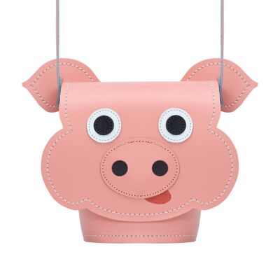 Polly Pig - Handmade Leather Animal Barrel Bag